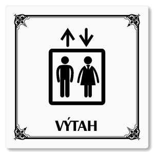 Výtah, 100x100mm, bílá, Nebraska